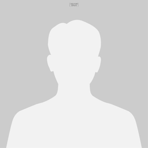 Picture profile icon. Human or people sign and symbol for template design. Vector illustration.